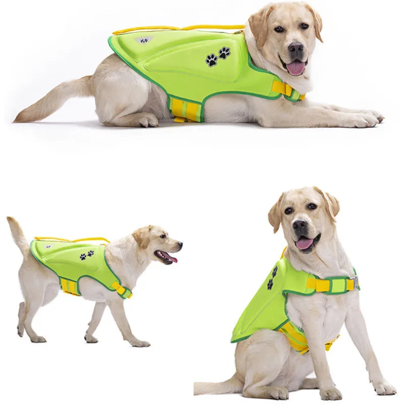 Petollo Pet Life Jacket Vest Big Dog Clothes Swimming Suit Swimwear